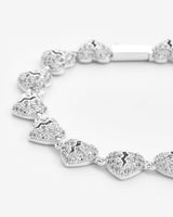 10mm Iced Broken Heart Allway Bracelet