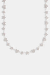 10mm Iced CZ Motif Tennis Chain