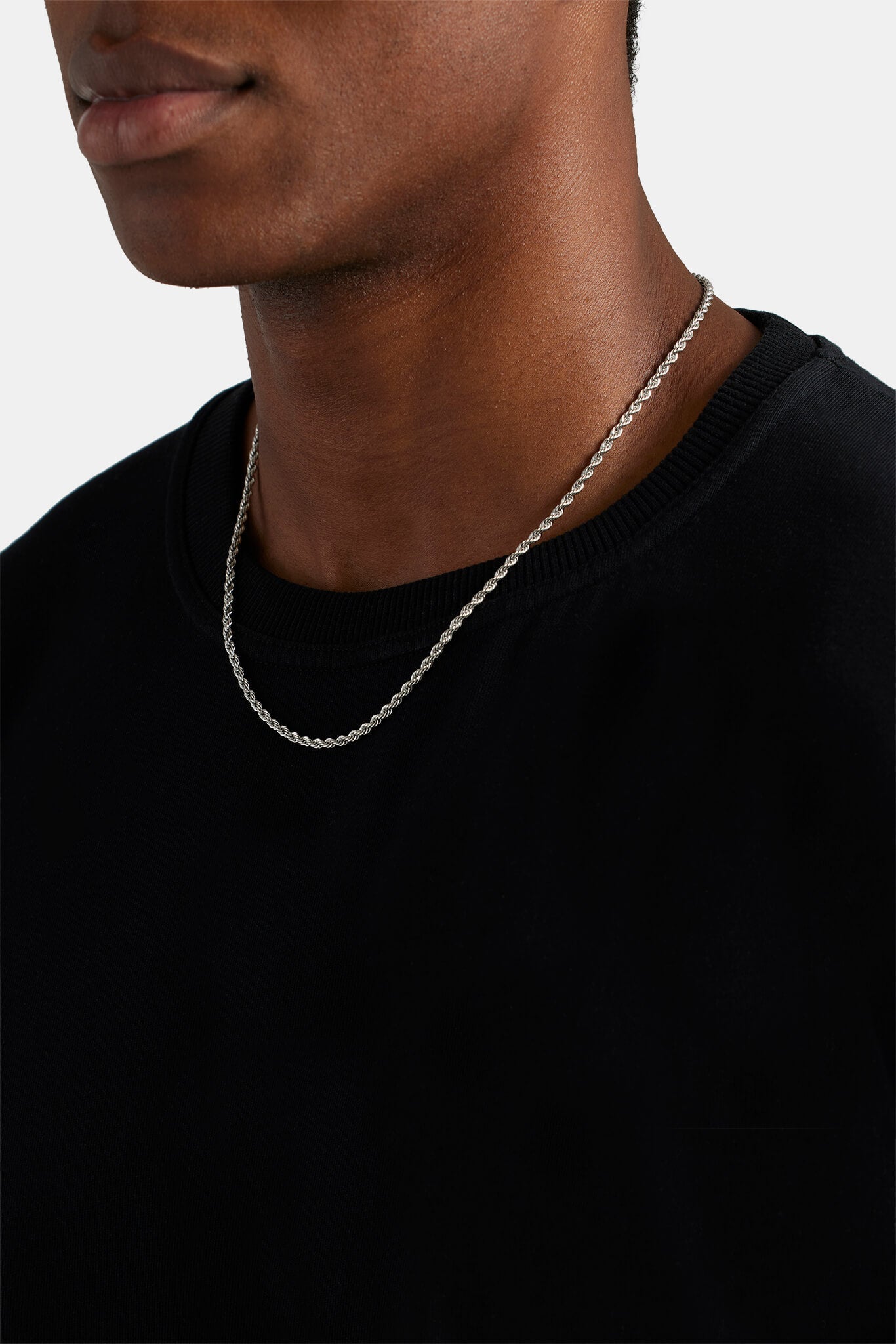 3mm Rope Chain - White