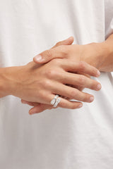 4mm Cluster Iced Ring