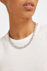 8mm Baguette & Iced Heart Tennis Chain