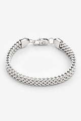 8 mm Franco-Armband – Weißgold