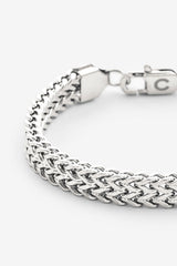 8 mm Franco-Armband – Weißgold