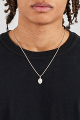Micro Iced Emblem Necklace - 15mm