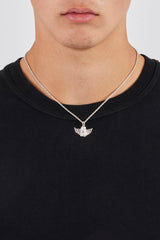 15mm Micro Cherub Necklace - White