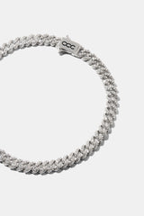 8mm Moissanite Cuban Bracelet