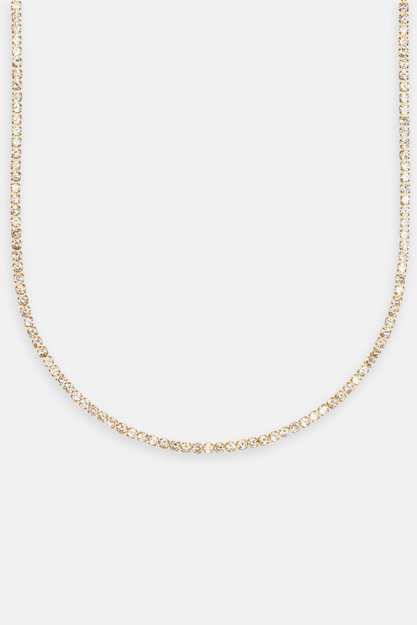 Gold Micro Tennis Chain - 2.5mm