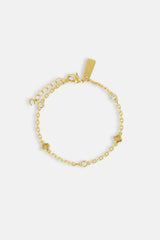 Multi Motif and Gemstone Bracelet - 6mm
