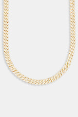 8mm Gold Plated Prong Cuban Chain
