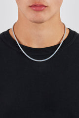 Iced Blue Tennis Chain - 3mm