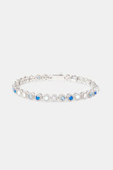 Blue CZ & Opal Bracelet - 6mm