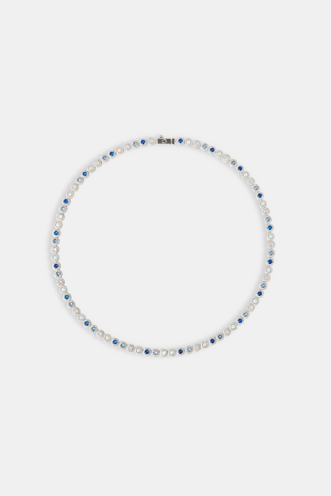 Blue CZ & Opal Chain - 6mm