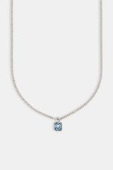Iced Blue Double Gemstone Necklace - 15mm