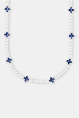 Blue Motif Tennis Chain - 5mm