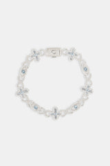Light Blue Evil Eye & Infinity Bracelet - 8mm