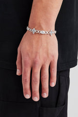 Light Blue Evil Eye & Infinity Bracelet - 8mm