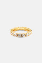 Clear Round Stone Tennis Ring - 4mm