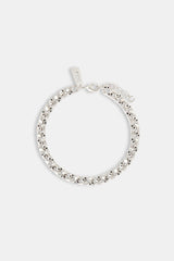 Cross Engraved Flat Cuban Bracelet - 6mm