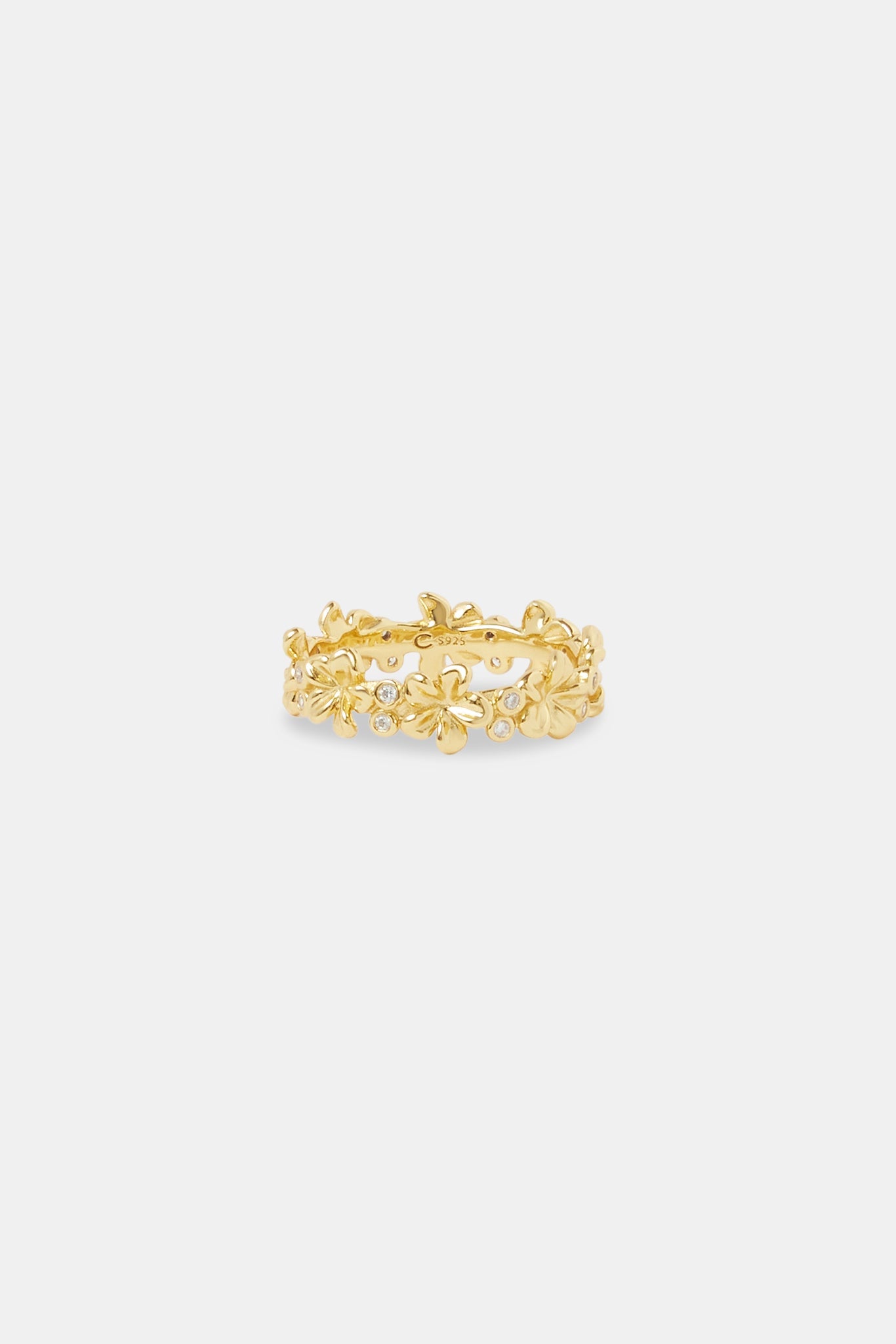 Cz Flower Ring - 6mm