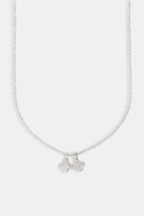 Double Motif Pendant Necklace - 10mm