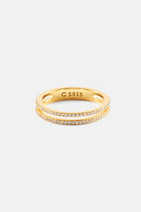 Double Row Micro Tennis Ring - 2.5mm
