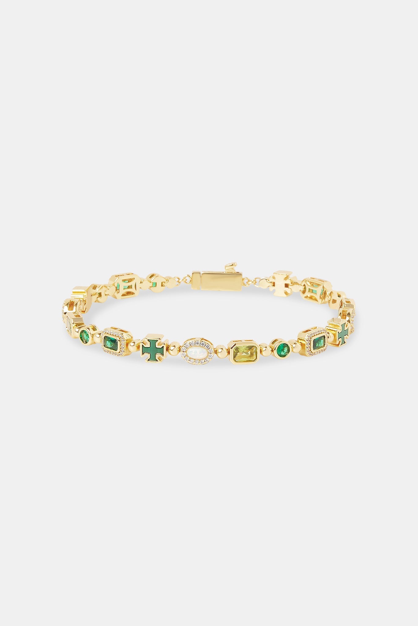 Green Malachite Multi Gemstone Bracelet - 6mm