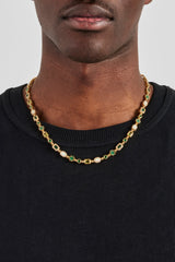Green Malachite Multi Gemstone Chain - 6mm