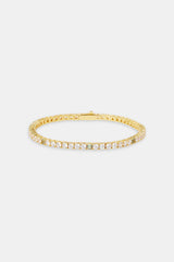 Light Green & Clear Stone Tennis Bracelet - 3mm