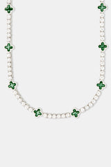 Green Motif Tennis Chain - 5mm