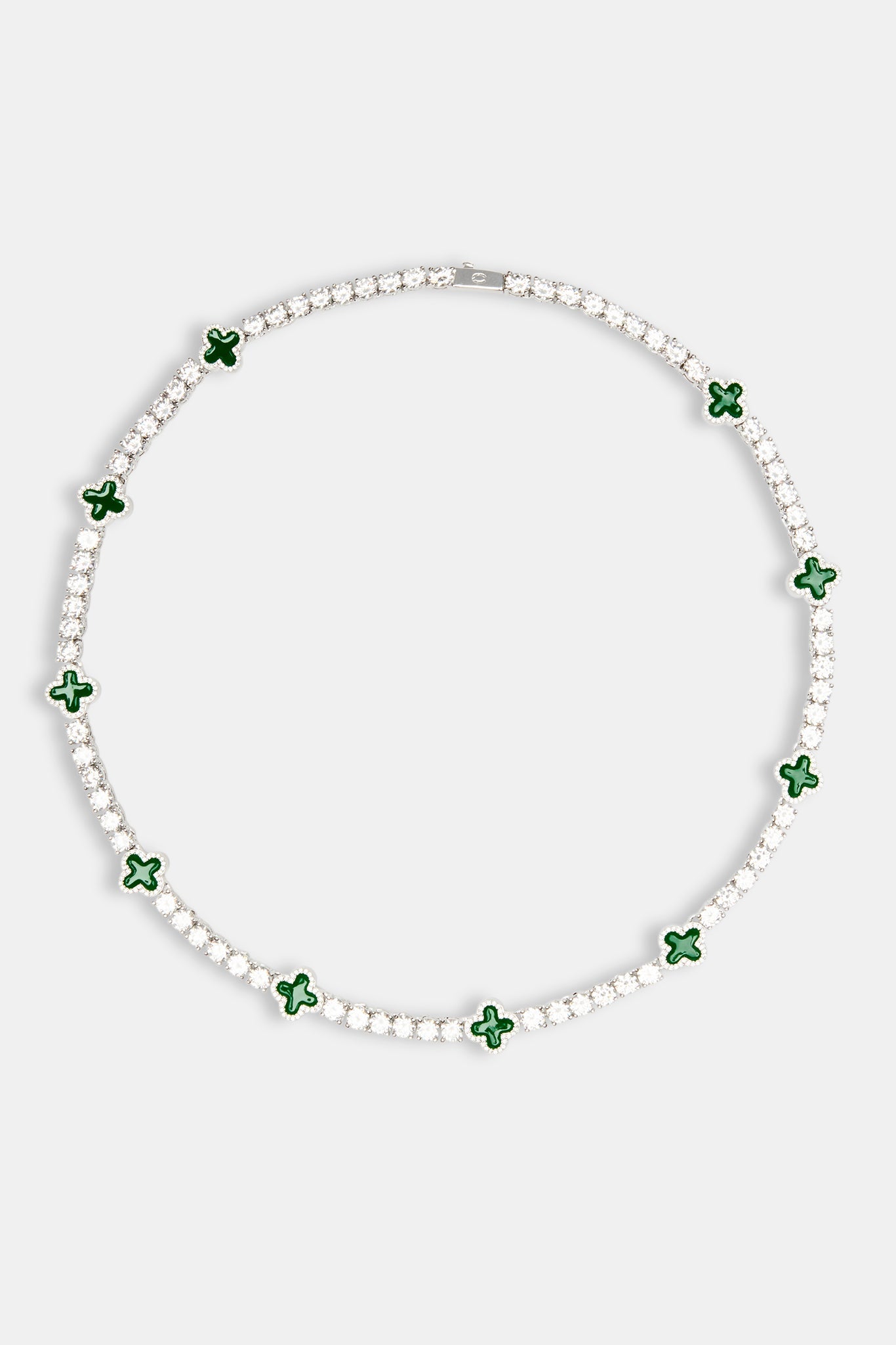 Green Motif Tennis Chain - 5mm
