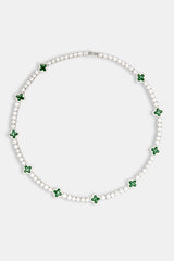 Green Motif Tennis Chain - 5mm