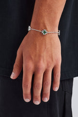 Green Cross Motif Bracelet - 12mm