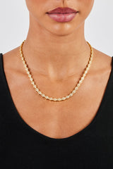 Iced Hamsa Hand Chain - 6mm