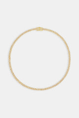 Iced Cuban Link Chain - 5mm - Gold