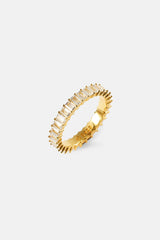 Iced Baguette Tennis Ring - 4mm