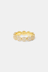 Iced Pave Round Band Ring - 5mm
