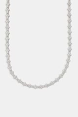 Iced Floral Tennis Chain - 6mm