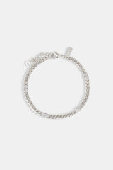 Iced Gemstone Miami Cuban Bracelet - 5mm