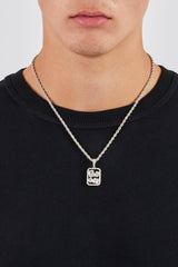 Iced Gemstone Pendant - 20mm