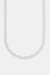Iced Clear Baguette Motif Infinity Chain - 10mm