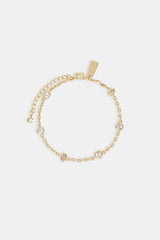 Iced Mix Stone Anklet - 6mm