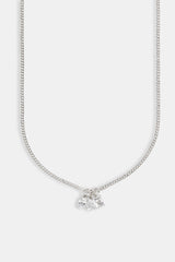 Iced Mixed Shape Gemstone Necklace - 10mm