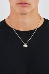 Iced Mixed Shape Gemstone Necklace - 10mm