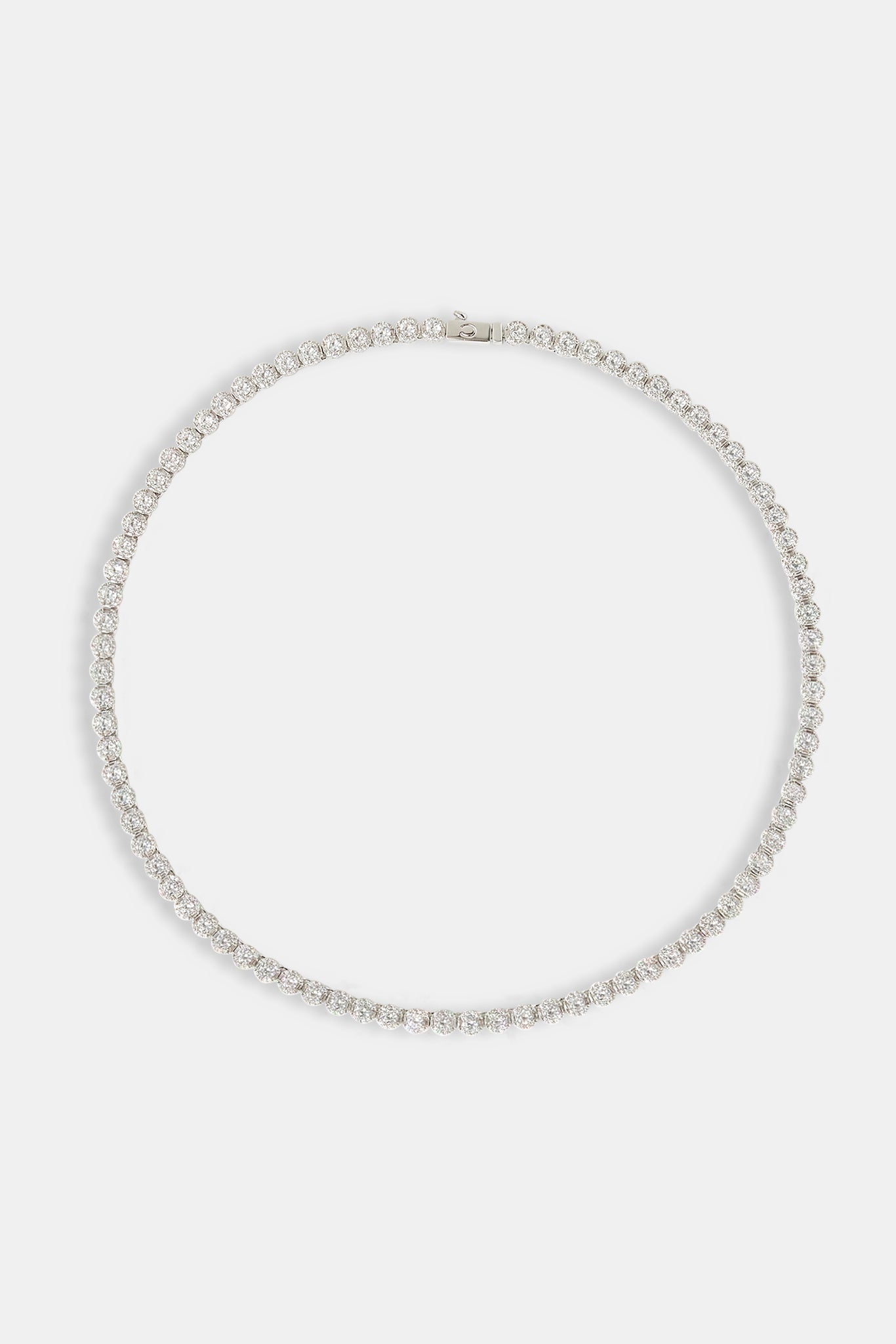 Iced Round Cluster Tennis Chain - 6mm