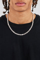Iced Cross & Star Motif Cuban Chain - 6mm