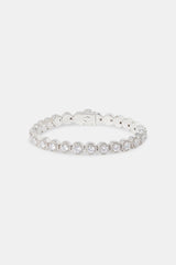 Iced Shape Cluster Tennis Bracelet - 6mm