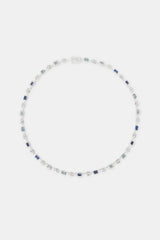 Multi Gemstone Coffee Bean Link Chain - 6mm