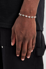 Multi Colour Iced Star Bracelet - 6mm