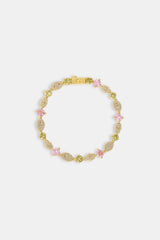 Multi Gemstone Evil Eye & Hamsa Hand Bracelet - 5mm