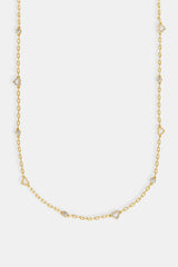 Mother of Pearl Heart Mix Rolo Chain - 8mm
